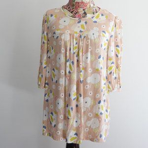 100% Viscose Boden Floral Blouse (size: US = 8 / UK = 12)
